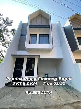Rumah 2 lantai pondok Rajeg