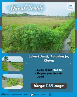 Tanah Depan Pom Bensin Janti Klaten