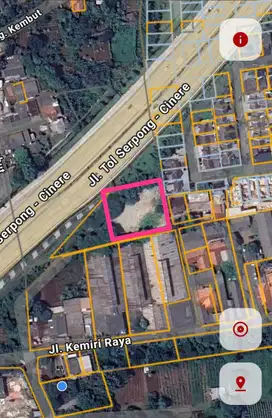 DI JUAL MURAH TANAH KOSONG PONDOK CABE UDIK TANGERANG SELATAN