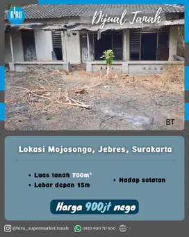 Tanah di mojosongo Surakarta