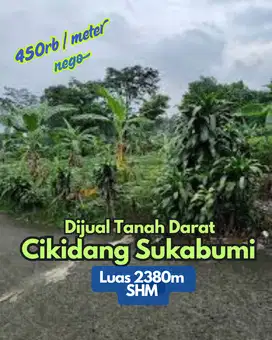 Jual Cepat Tanah Darat Di Cikidang Sukabumi