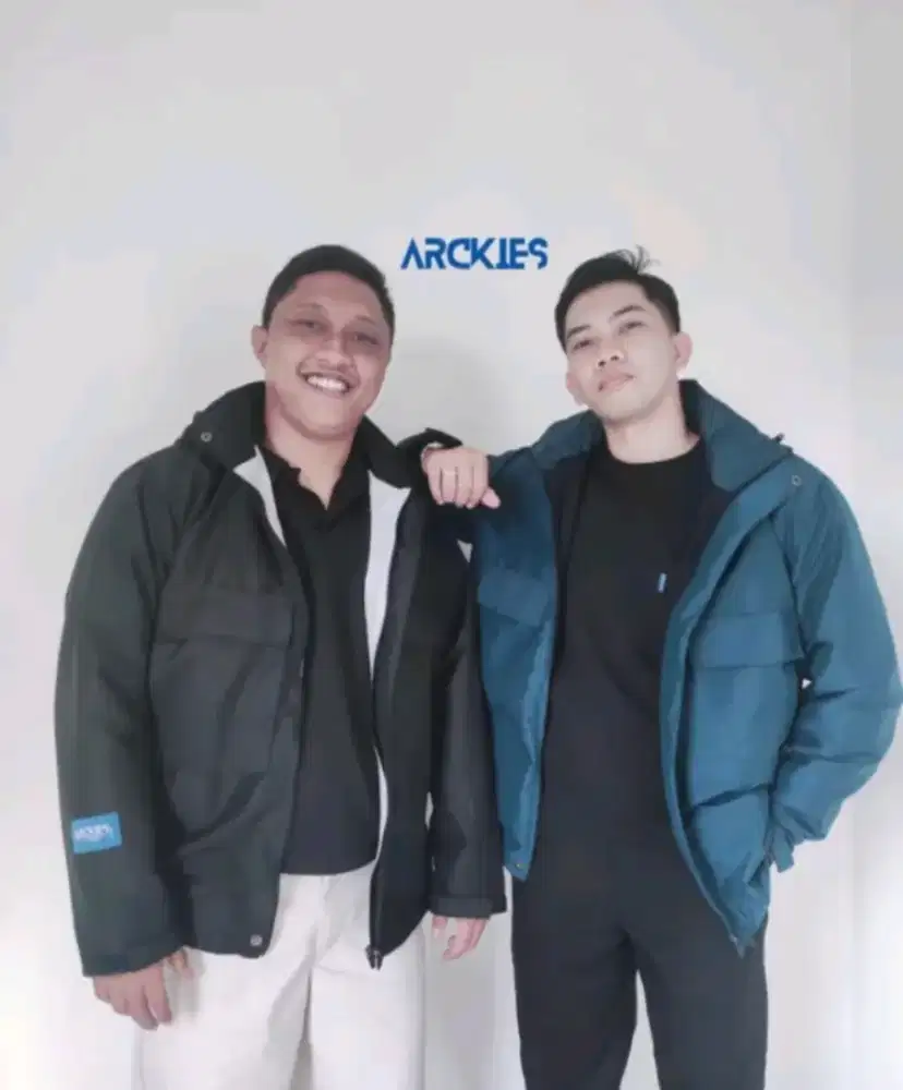 Jaket parka pria anti air