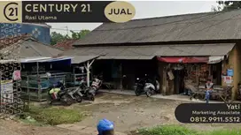 DIJUAL TANAH DAN BANGUNAN JUAL HITUNG TANAH SAJA DI JALAN RAYA JONGGOL