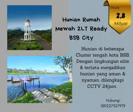Rumah BSB City Dijual Cluster Mewah Beranda Bali Kedaton Homes GTP
