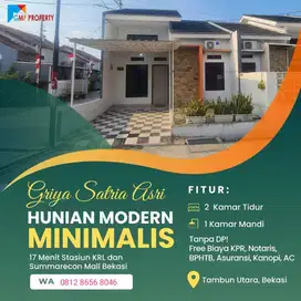 Rumah Modern Booking 2 Juta All Dekat Sumarecon Tambun Utar