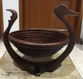 Preloved Hiasan/Tempat buah kayu jati