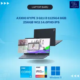 AXIOO HYPE 3 G11 INTEL CORE I3 1125G4 IRIS XE GRAPHICS 8GB/SSD256GB