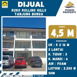 DIJUAL RUKO ROLLING HILLS TANJUNG BUNGA DEKAT MALL TSM