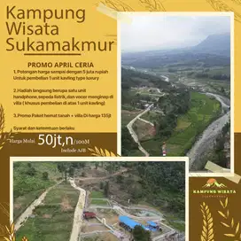 Tanah Kavling Wisata ada Fasilitas Arung Jeram di Sukamakmur Jonggol