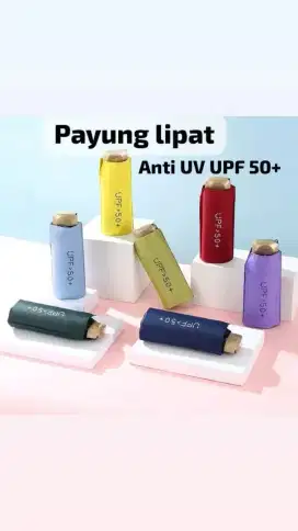 Payung lipat warna warni