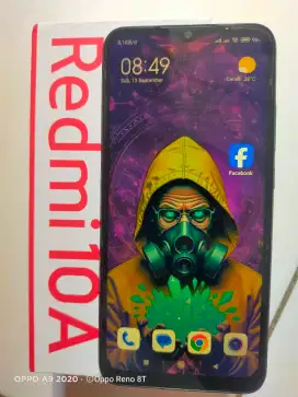 Redmi 10a Ram 4/64 Dus+Carger Bawaan