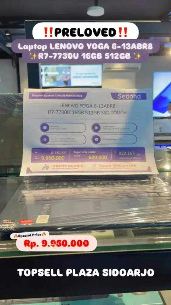 Laptop Second Lenovo Yoga