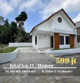 Rumah baru siap huni jalan kaliurang KM 12 sangat nyaman