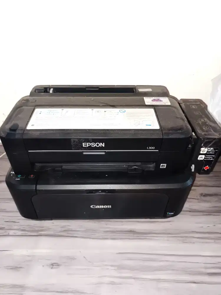 Printer Epson L300 dan Canon 2270