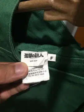 Jubah Attack On Titan / Jubah SNK (Shingeki no Kyojin) Ori