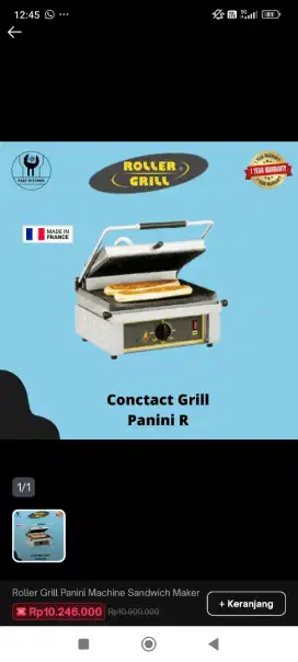 ROLLER GRILL PANINI R