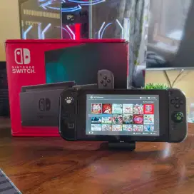 NINTENDO SWITCH V2 CEEFWE 256GB FULLGAMES LENGKAP MULUS TH MUDA