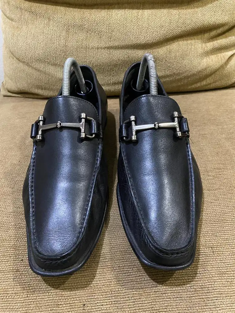 Sepatu pantofel BALLY pria black leather 41 original sale net price