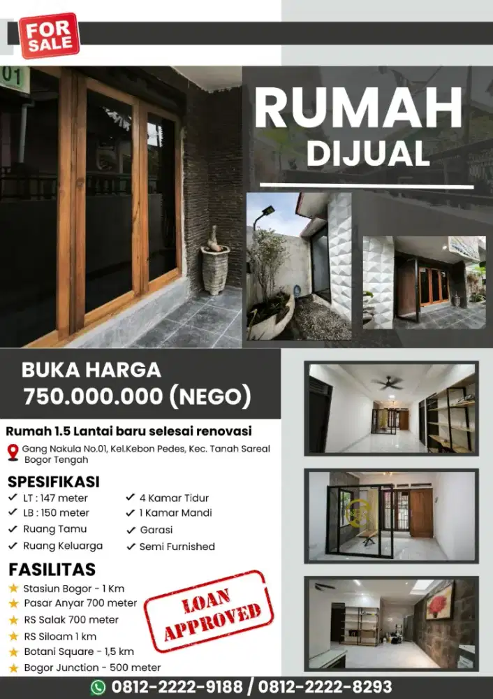 Jual Cepat Rumah di Nakula Pondok Rumput - Bogor Kota