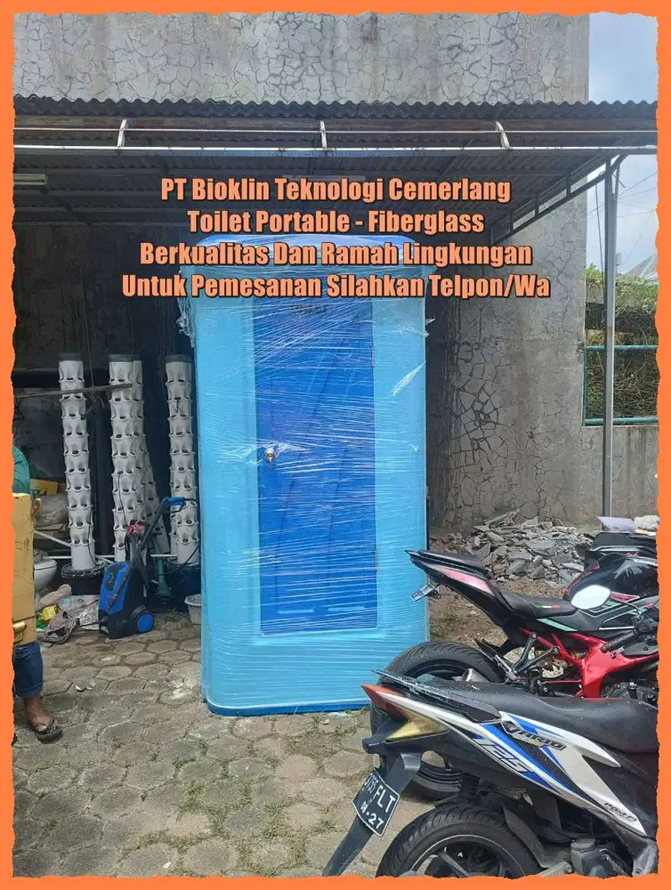 Closet Jongkok/ Duduk Toilet Outdoor, WC Portable, Mudah Dipindahkan R