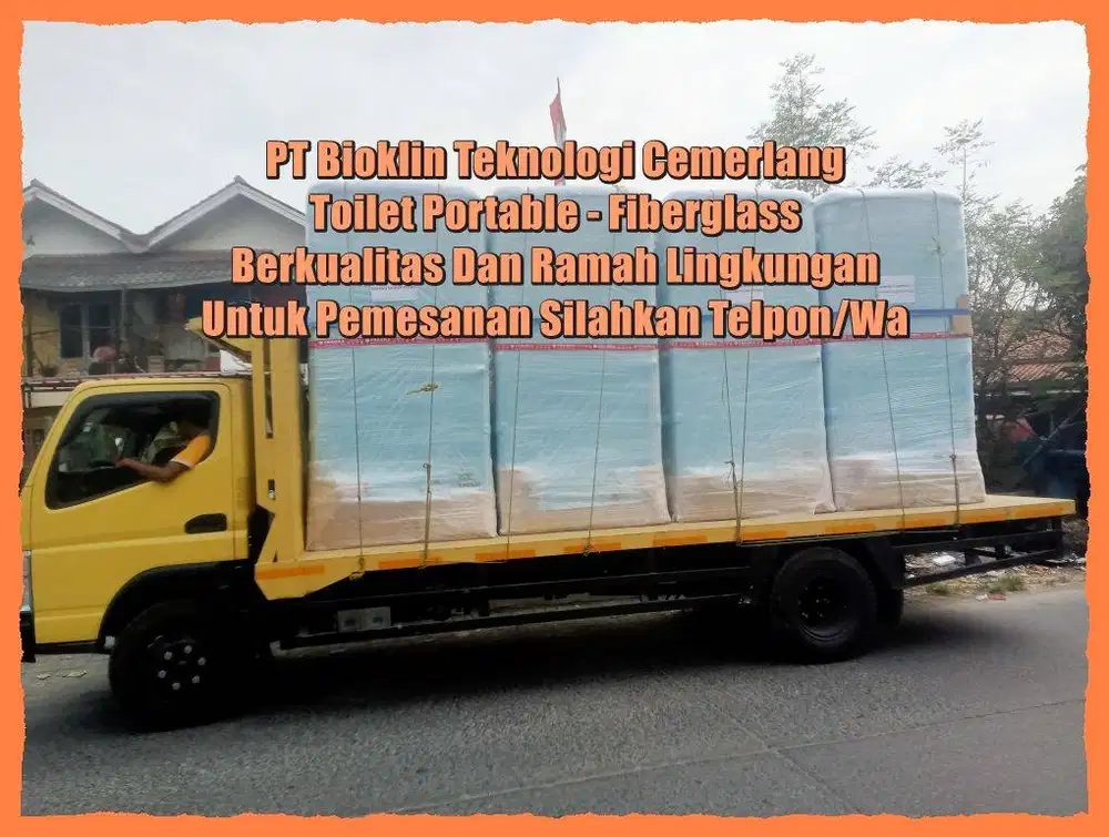 Toilet Outdoor, WC Portable, Toilet Modern Mudah Dipindahkan Ready Sto