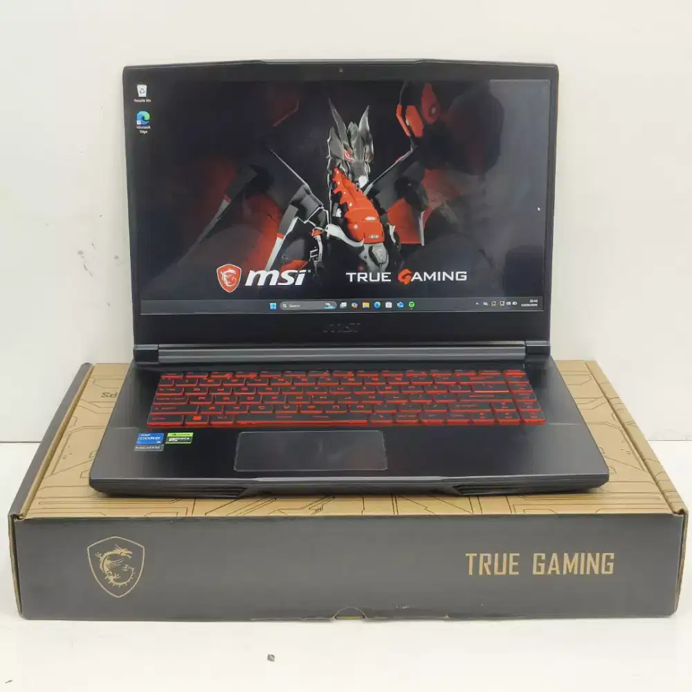Laptop: MSI GF63 Thin 12UCX i5 Gen 11th NVIDIA GeForce RTX 2050(4GB)