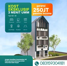 Di jual kost 2 menit kampus UMM dengan Garansi Pasive income