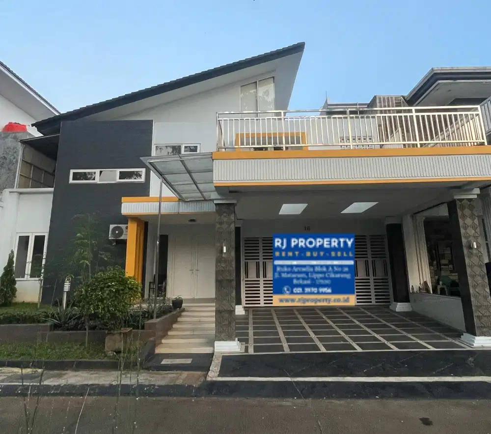 Disewakan rumah cluster vassa lake vassa residence lippo cikarang