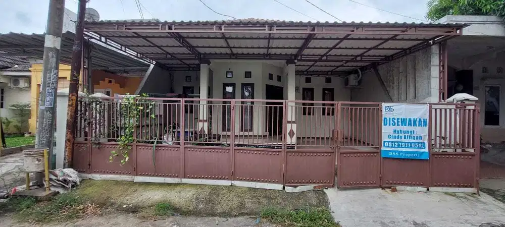 Rumah Jl Menjangan Jababeka Cikarang Baru Luas 120 m2 Rp 25Jt/Th 3 KT