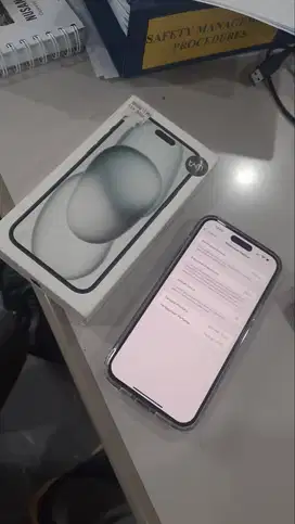 Iphone 15 Plus 128 GB Ibox BH 100% Pemakaian 6 bulan Garansi ON