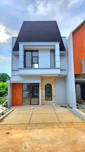 2 lantai 3 KT DP 0 FREE BEA2 rumah Pinggir raya muchtar sawangan