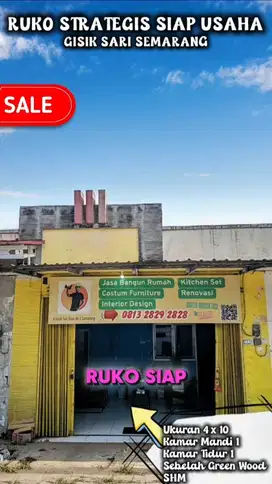 KIOS RUKO SIAP USAHA LOKASI STRATEGIS PINGGIR JALAN