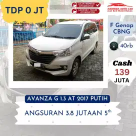 Promo TDP 0 Rupiah Avanza G 1.3 AT 2017 Putih