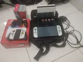 Nintendo Switch OLED OFW Lengkap banyak game digital
