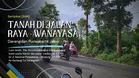 2,5 KM KE GERBANG TOL DARANGDAN || TANAH DI JL. RAYA WANAYASA