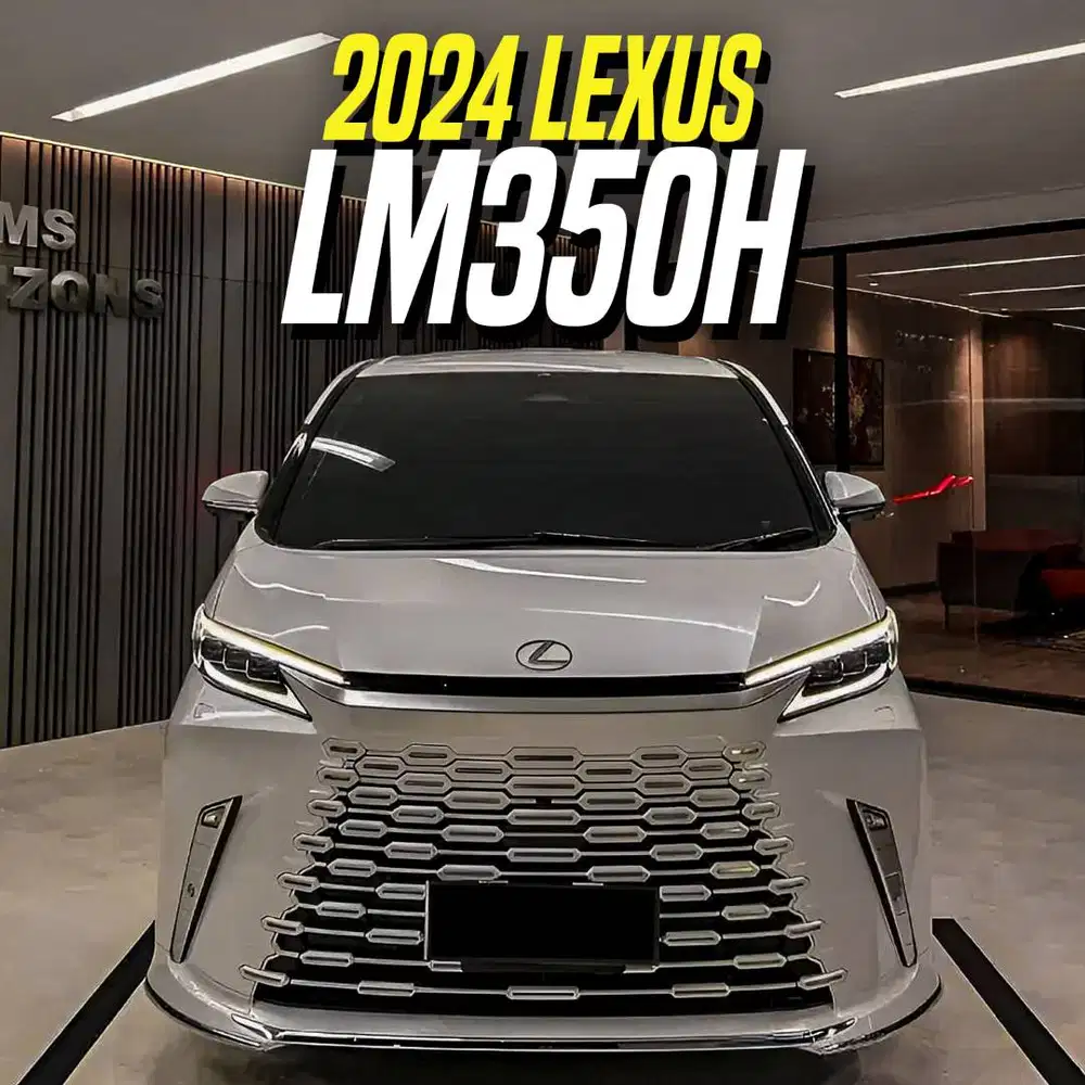 Lexus LM350h Hybrid 2024 7-Seater White Black Putih LM 350 H 7 Seater