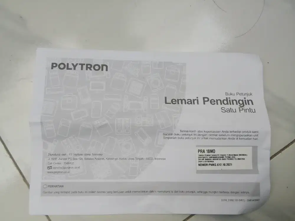 POLYTRON PRA 18MO Kulkas