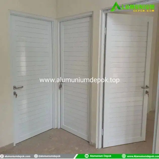 pintu aluminium acp hitam