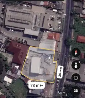 Lahan Tanah di Siliwangi Narogong Bekasi Cocok Untuk Showroom & Klinik