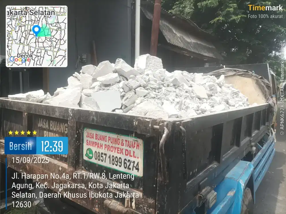 Jasa buang puing dan angkut sampah