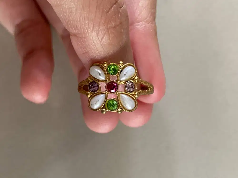 CINCIN CANTIK – BENTUK BUNGA  - PRELOVED