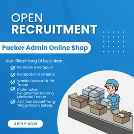 Dicari Packer Admin Barang Online Shop