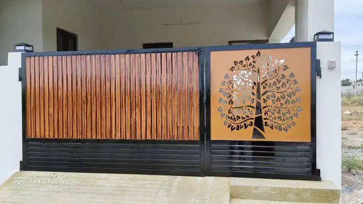 contoh pagar laser cutting
