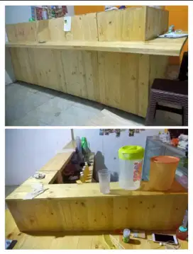 Meja bar kitchen warkop