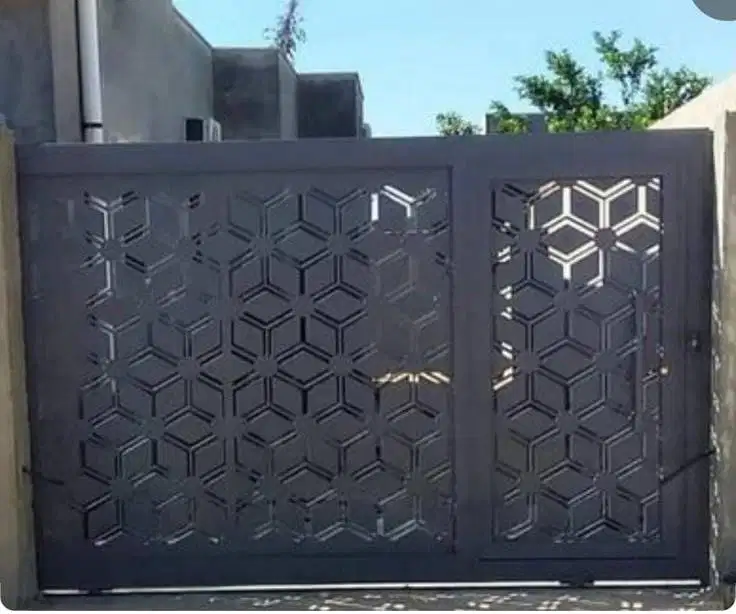 model pagar perforated minimalis