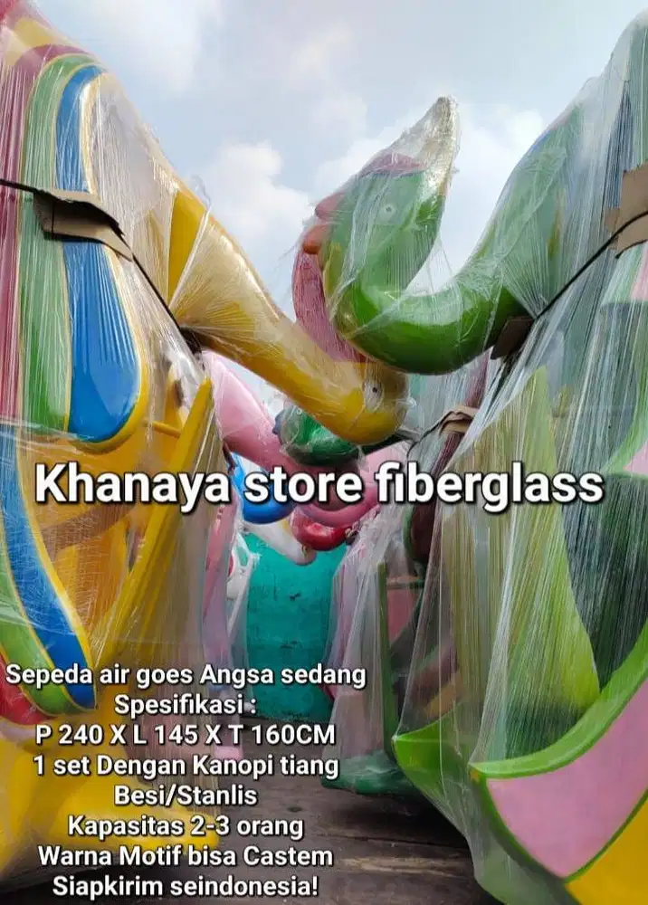 siapkirim perahu air bebek angsa goes,mainan wisata,perahu bebek kps 3