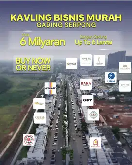 Di Jual Kavling Komersial Gading Serpong
