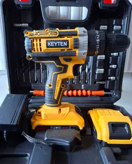 New keyten bor cordless batere lithium brushless impact electric drill