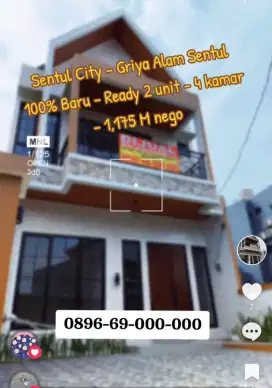 Rumah Siap Huni - Sentul city - Griya alam sentul - SHM - 100% New