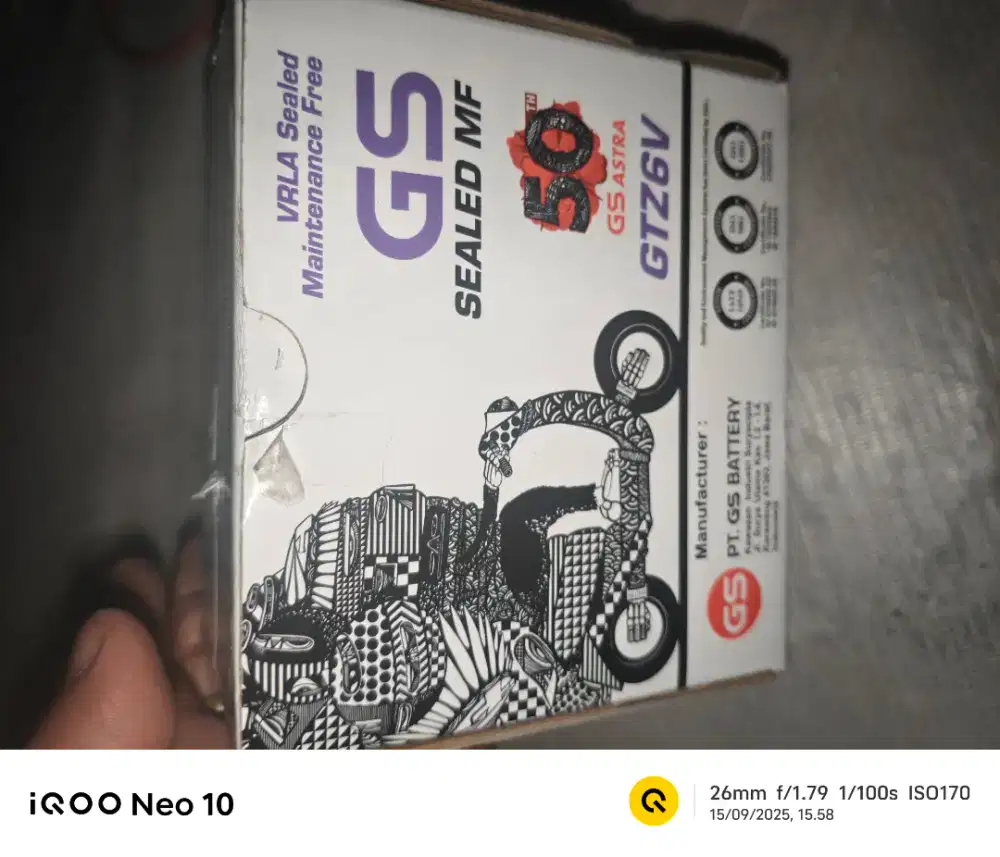 Aki motor Honda vario